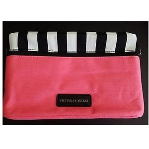 VS Striped Lingerie Travel Case